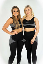 Load image into Gallery viewer, ENHANCED BLACK & WHITE SPORTS BRA