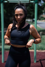 Load image into Gallery viewer, SECOND SKIN SPORTS BRA BLACK