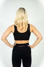 Load image into Gallery viewer, ALL BLACK PURE SPORTS BRA - AdamantiumWear