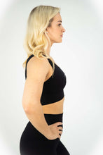 Load image into Gallery viewer, ALL BLACK PURE SPORTS BRA - AdamantiumWear