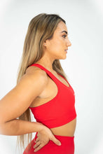 Load image into Gallery viewer, ALL RED PURE SPORTS BRA - AdamantiumWear